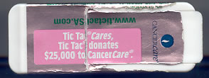 TicTac k&uuml;mmert sich um Krebskranke. TicTac spendet 25000$ an die Krebshilfe.